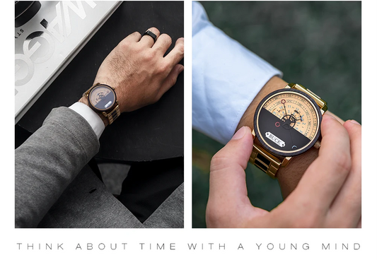 BUCK WATCHES New Top Automatic Mechanical Watch Wooden Creative Wristwatch Cool Gifts Box reloj hombre