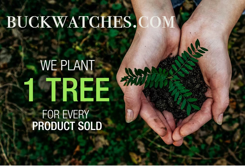 BUCK Men's Watches Unique Leaf Dial Design Wooden Wristwatch Quartz Watch for Men