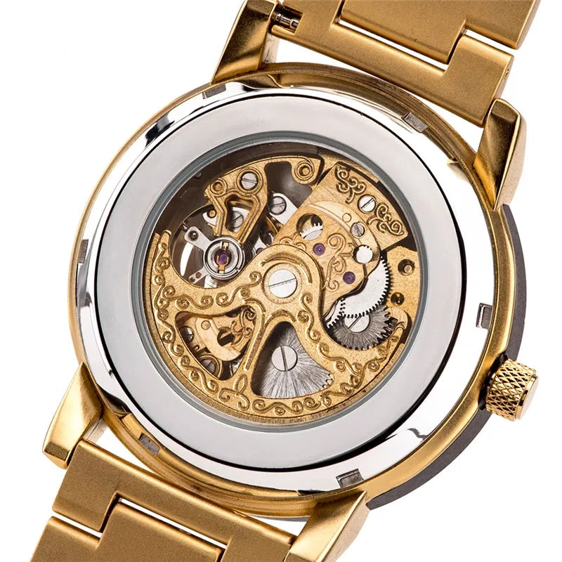 BUCK WATCHES New Top Automatic Mechanical Watch Wooden Creative Wristwatch Cool Gifts Box reloj hombre