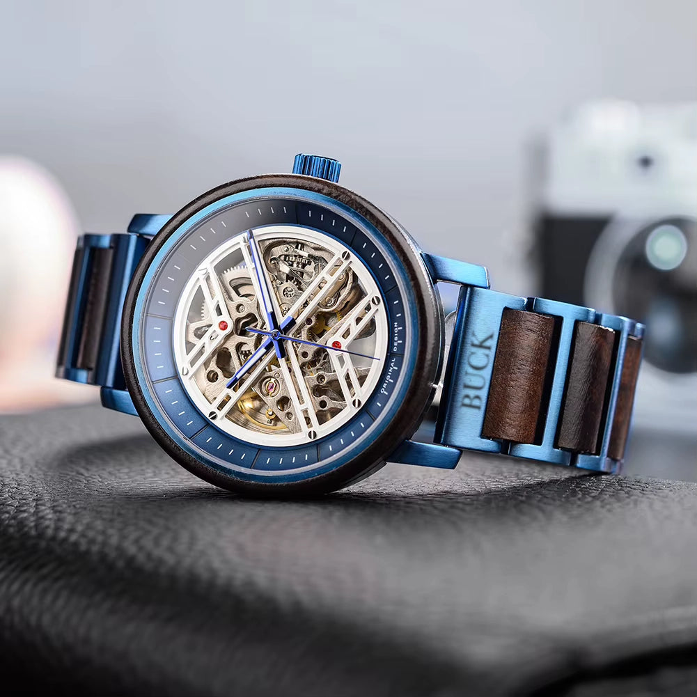 BUCK WATCHES X Series Men's Automatic Watches Original Luxury Self-wind Mechanical Watch