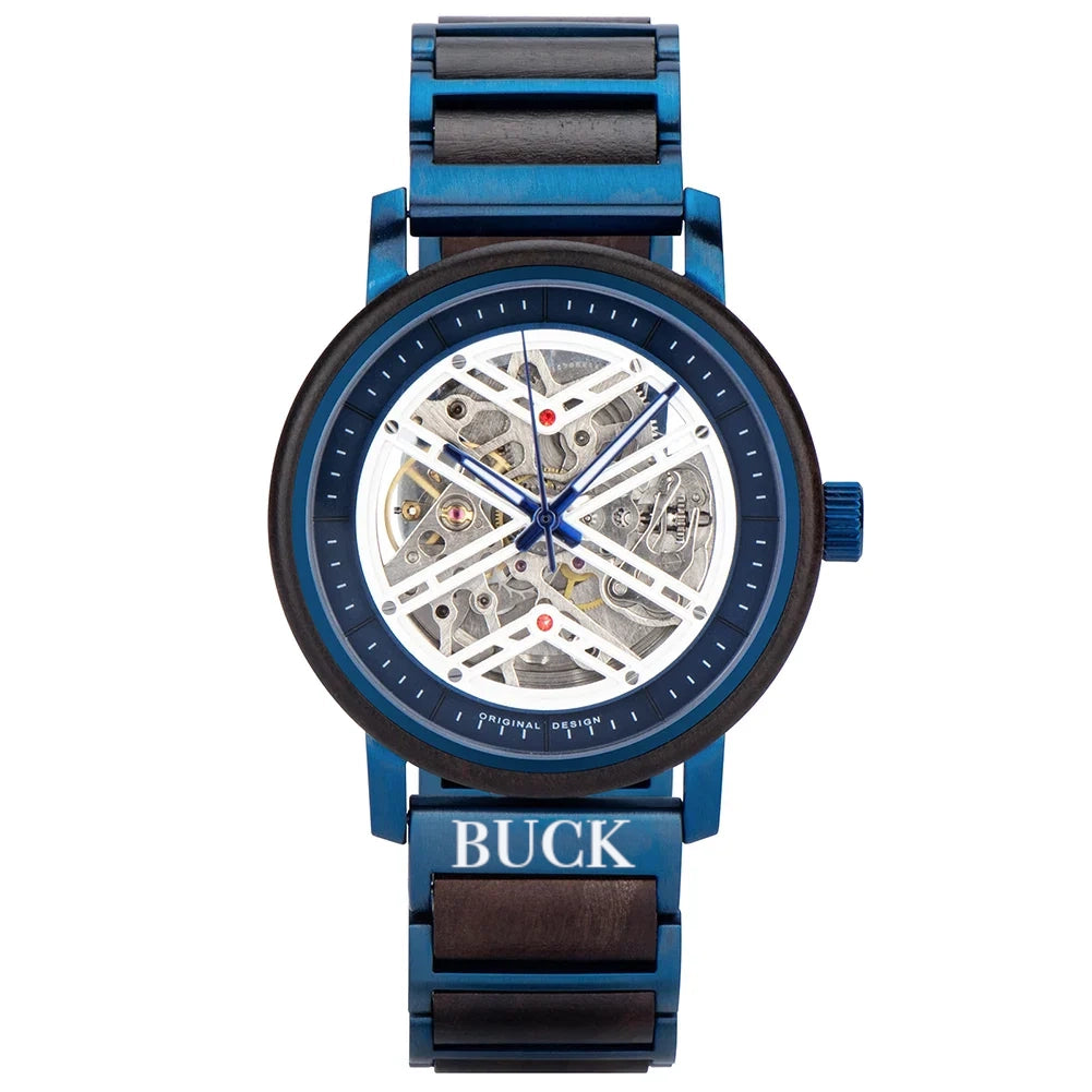 BUCK WATCHES X Series Men's Automatic Watches Original Luxury Self-wind Mechanical Watch